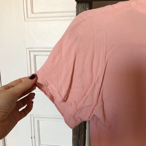 WILFRED FREE Pink Front-Tie Blouse - Picture 7 of 9